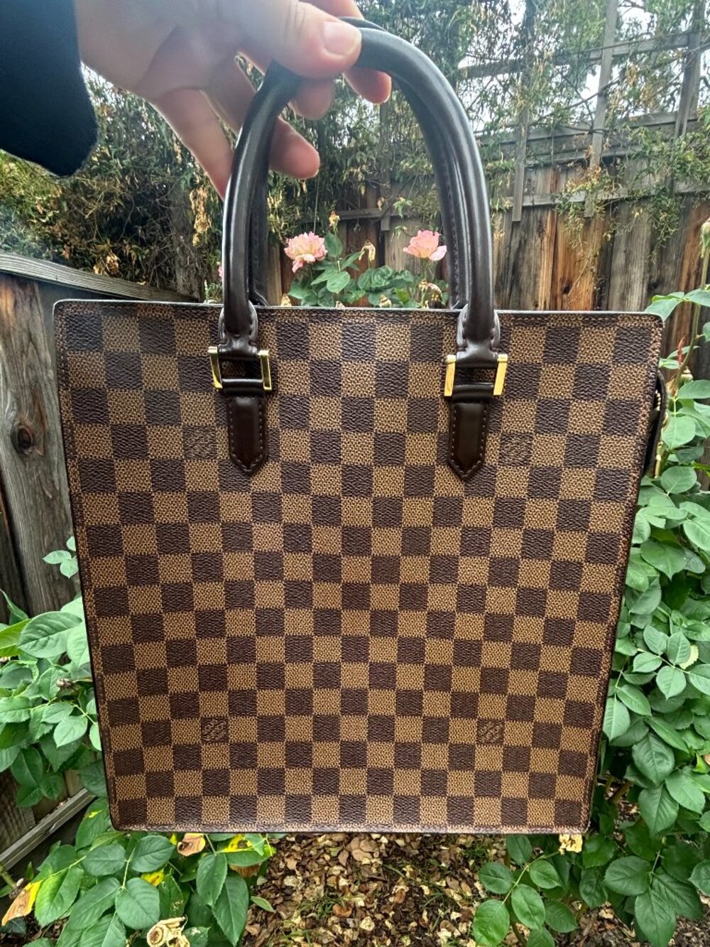 LOUIS VUITTON Damier Ebene Canvas Venice Sac Plat Bag - Picture 2 of 11